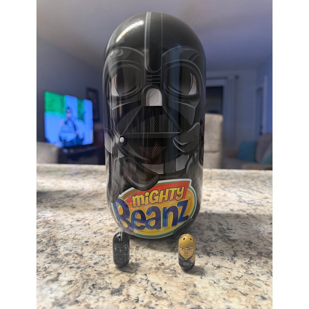 Star Wars Darth Vader Mighty Beanz Collector Tin‎ Case with 2 Beanz Figures